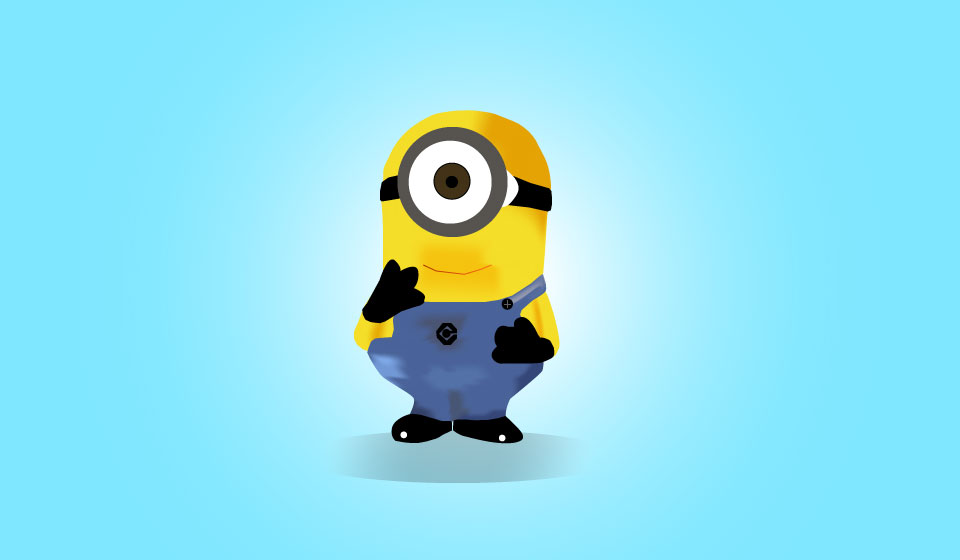 Ein gezeichneter Minion.